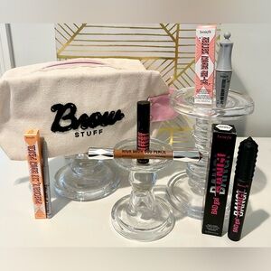 ✨Benefit Brow & Lash Set + Brow Stuff Cosmetic Bag✨NIB